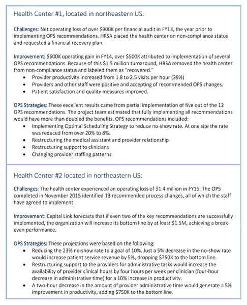 OPS Pilot Case Studies